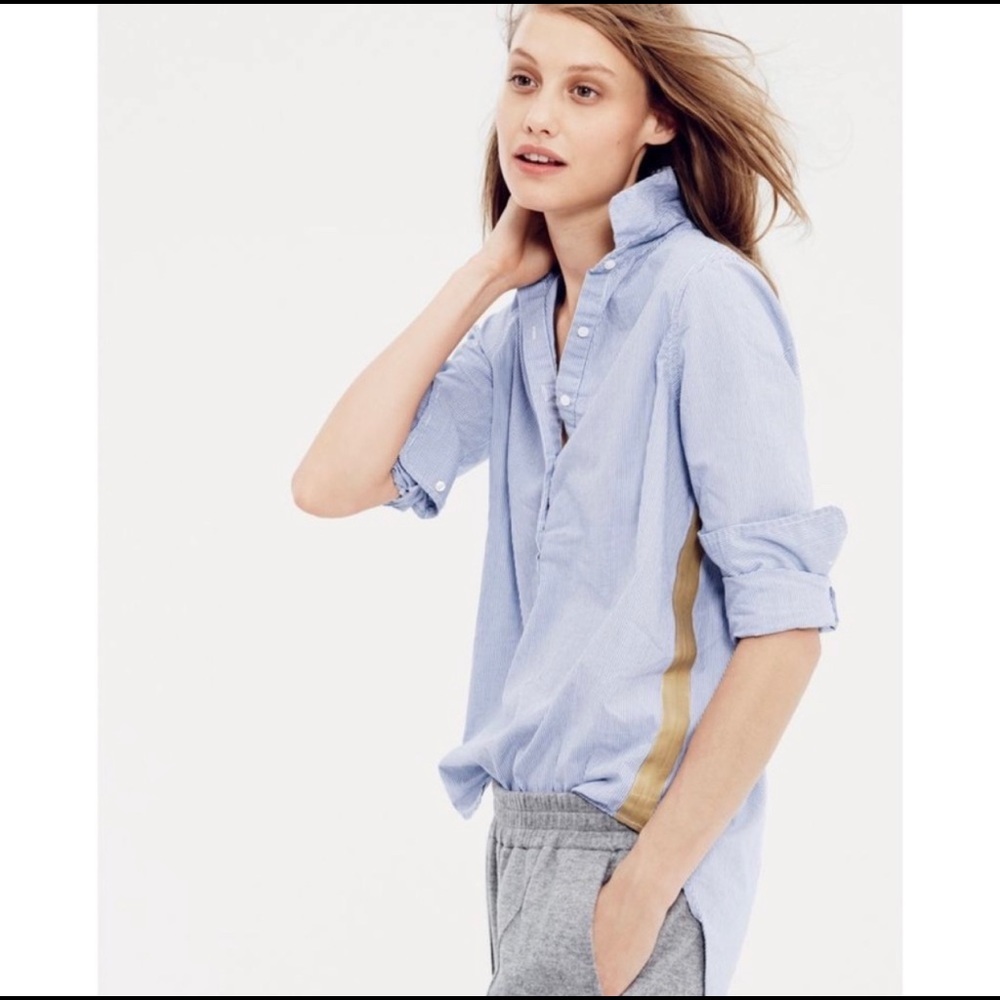 J. Crew Popover Shirt Top